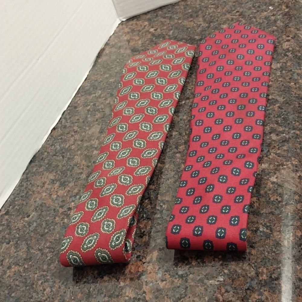 2 Silk Claybrooke Ties....EUC